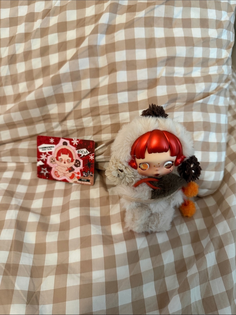 PopMart SkullPanda Winter Symphony Plush Pendant ( Ode to Cocoa)